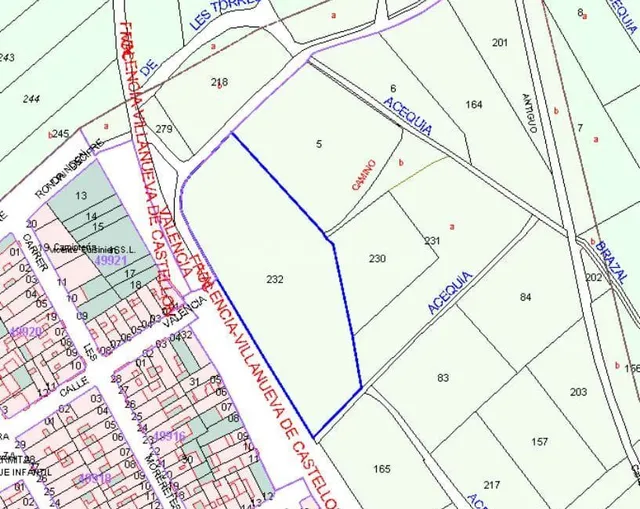 Terreno urbano 6592m² en venta - Metro villanueva de castell