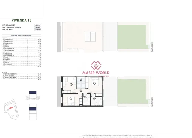 Modernas casas adosadas de 3 dormitorios en venta en Balcón de Finestrat, Costa Blanca — 16