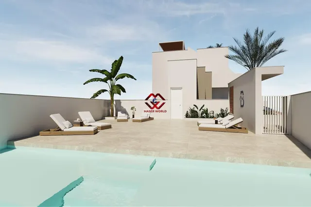 Apartamentos modernos con piscina comunitaria cerca de la pl