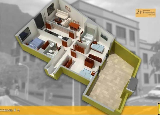 Planta baja 3 habitaciones 92m² en venta - Casco Urbano
