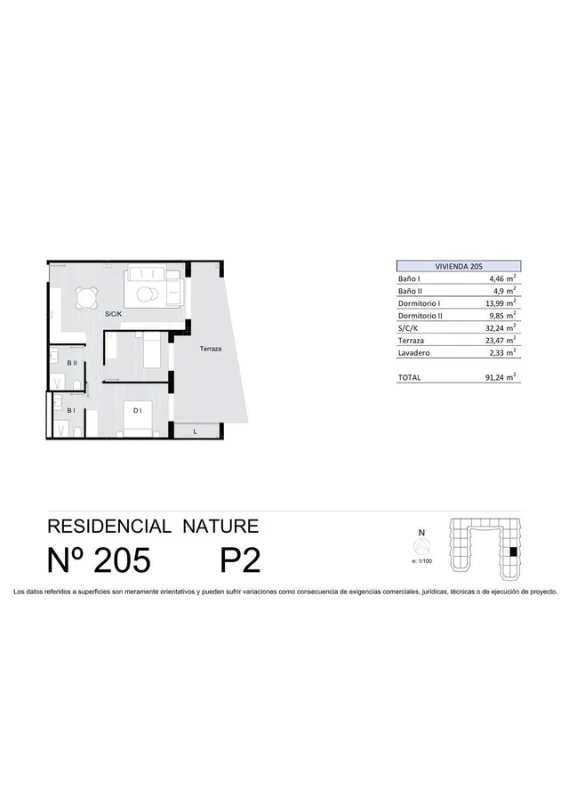 Apartamentos de 2 dormitorios y 2 baños con vistas despejadas, zona San Miguel de Salinas — 16