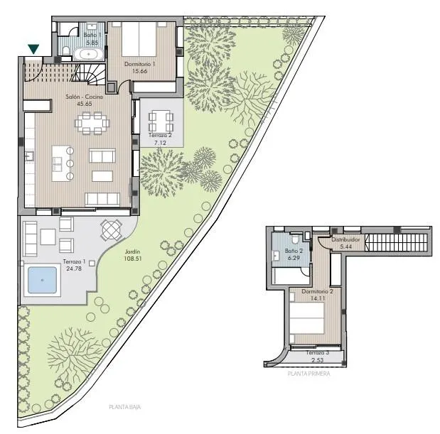 Nuevo apartamento en planta baja con jardín privado — 28