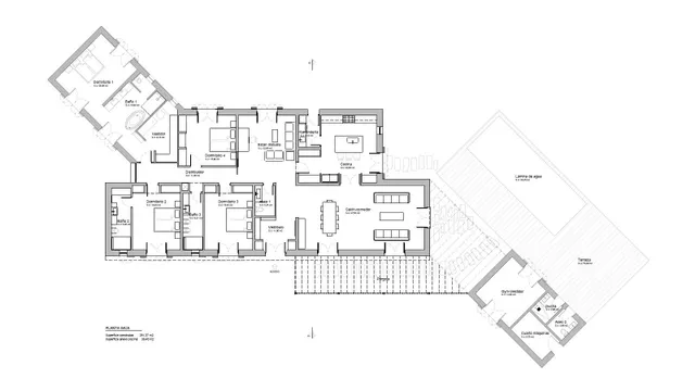 Proyecto de una casa de planta baja lujosa y piscina — 24