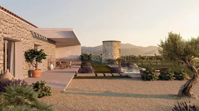 Finca rústica con proyecto básico para vivienda con piscina 