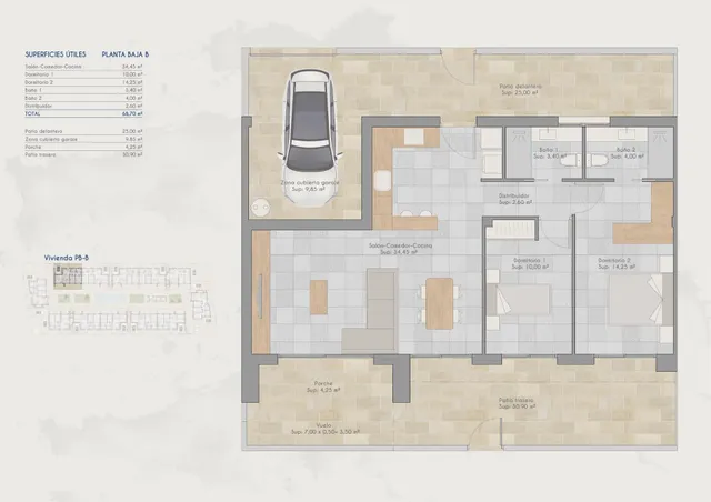 Bungalow de planta baja con 2 dormitorios en Torre-Pacheco, Costa Cálida — 12