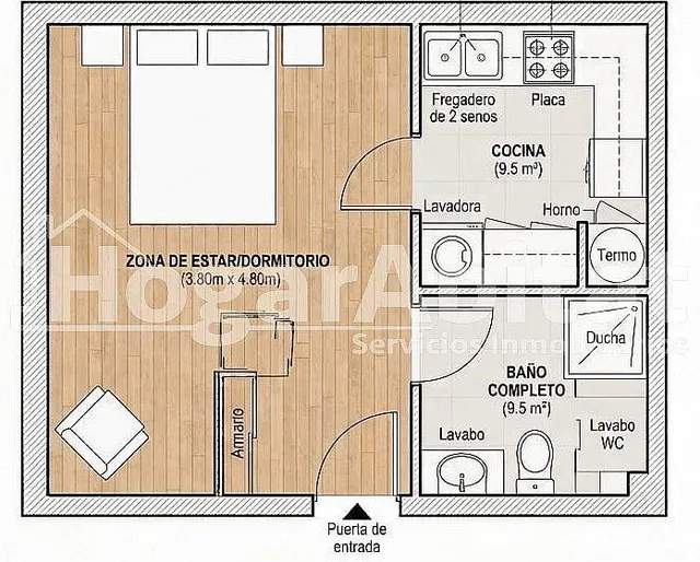¡en pleno centro! estudio confortable, impecable y reformado a estrenar — 27