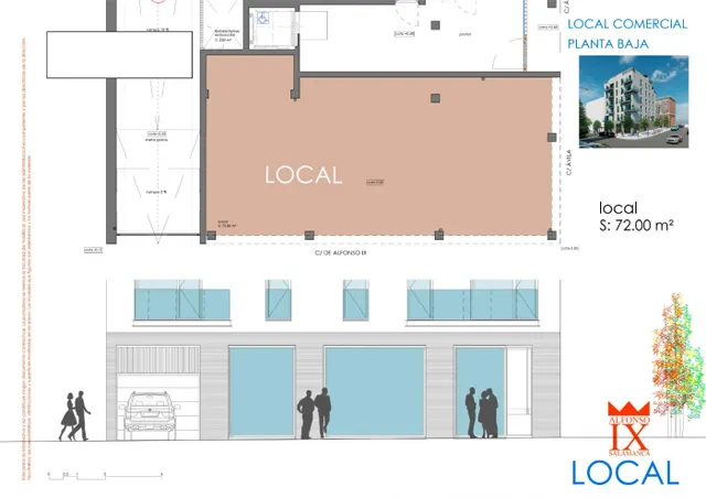 LOCAL COMERCIAL EN ALFONSO IX DE LEON AL LADO DEL CORTE INGLES — 4
