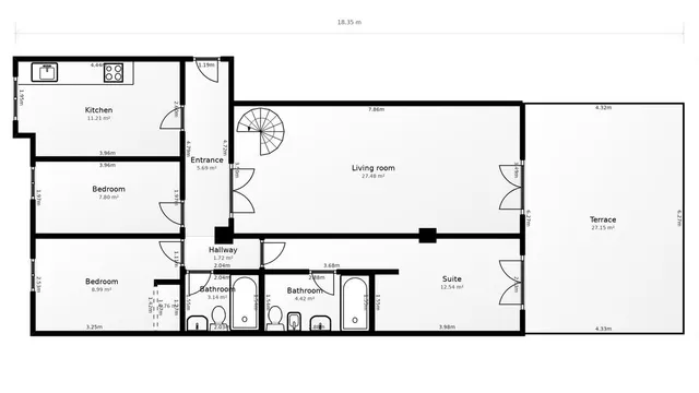 Ático 3 habitaciones 141m² en venta - Centro — 44