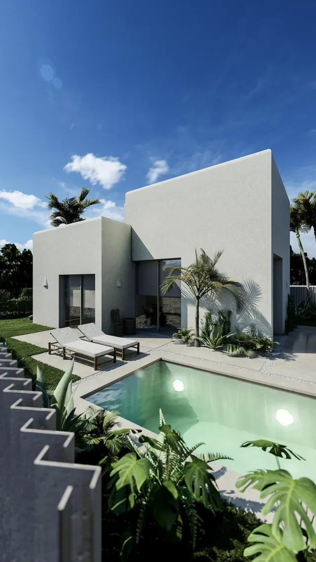 Villa exclusiva de 3 dormitorios con piscina privada en Oliva Nova Golf Resort — 23