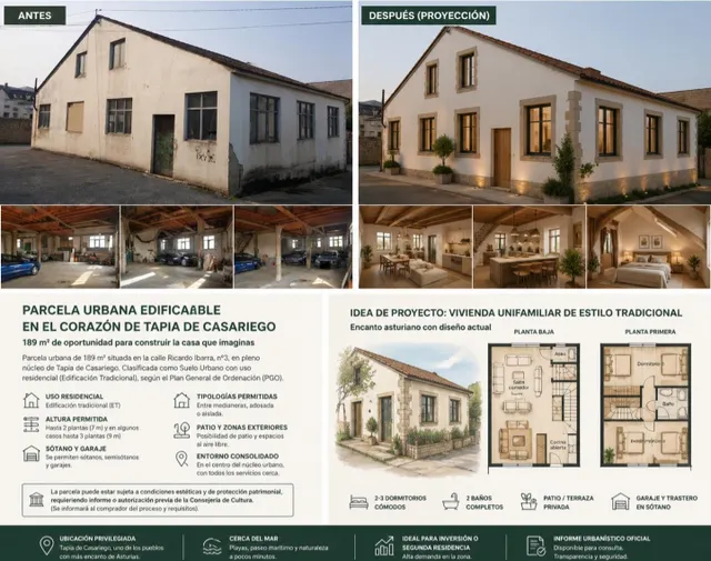 NAVE EDIFICABLE EN EL CORAZÓN DE TAPIA DE CASARIEGO — 10