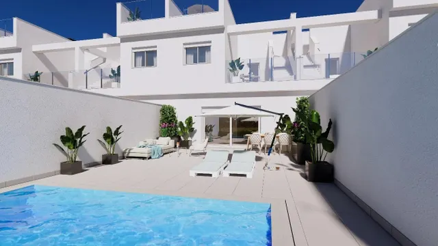 Casas adosadas de nueva construcción en primera línea de La Serena Golf en Los Alcázares — 20