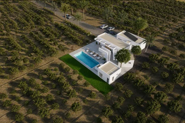 Villa de obra nueva en parcela rústica de 11.559 m2 en Benejúzar — 12