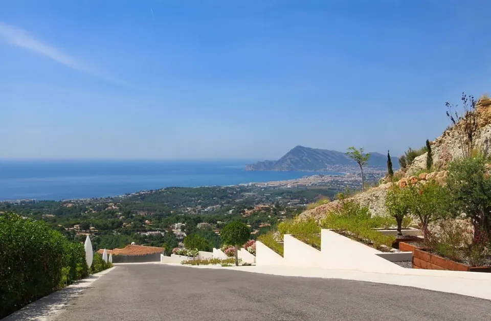 Villas en Altea con una ubicación priviliegiada y con vistas al mar
