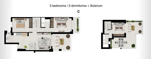 Atico DUPLEX a ESTRENAR , con 3 dorm., amplia terraza y solarium, VISTAS AL MAR. En Mijas Costa, cerca del MAR, GOLF y MONTAÑAS!!! — 30