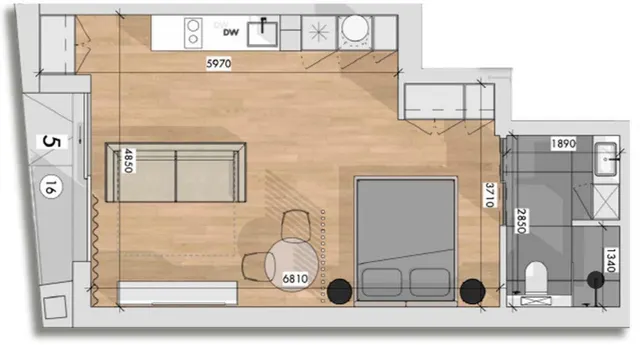 Estudio con terraza, Alicante, Torrevieja, Playa de los Locos. 44 m2, 250 metros al mar — 12