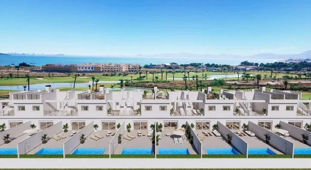 Casas adosadas de nueva construcción en primera línea de La Serena Golf en Los Alcázares — 21