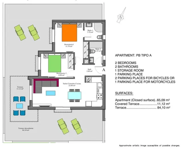 Apartamento 2 habitaciones 65m² en venta - Montezenia — 18