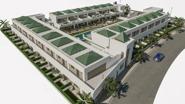 OBRA NUEVA EN construcción EN REGIMEN DE COOPERATIVA - Planta Baja en Jerez de la Frontera de 4 dormitorios y 138m2 de patio en Residencial Privado con Piscina — 5