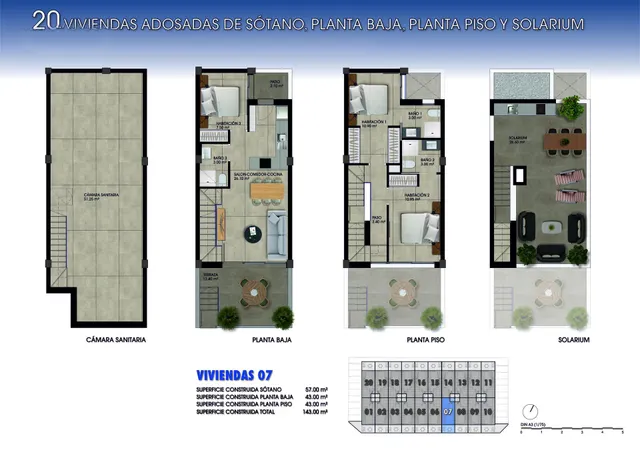 Adosado 3 habitaciones 129m² en venta - Comunidad valenciana — 33