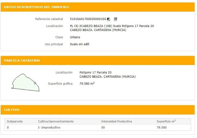 Parcela en Plaza CE-3CABEZO BEAZA (16B), Cartagena - foto 2