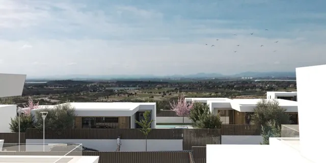 VILLAS DE OBRA NUEVA DE UNA SOLA PLANTA EN CAMPO DE GOLF ALTOANA, MURCIA — 2