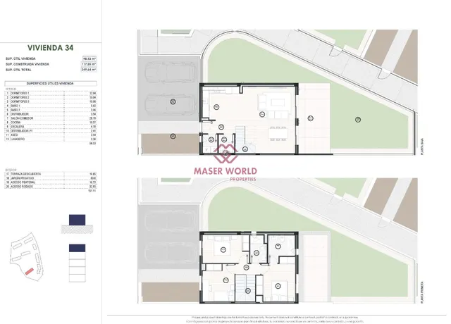 Modernas casas adosadas de 3 dormitorios en venta en Balcón de Finestrat, Costa Blanca — 16