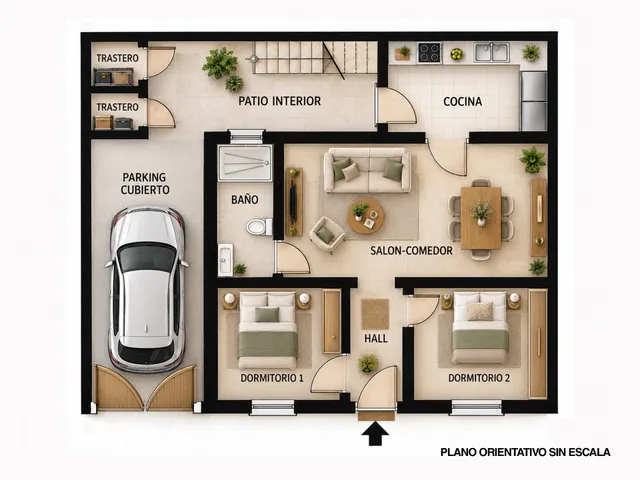 Casa en planta baja en zona norte — 34