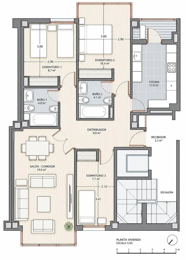 Exclusivo piso en el centro de Moncada — 17