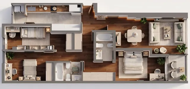 Piso 3 habitaciones 92m² en venta - Portádego - Vilaboa Norte — 35