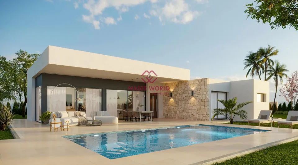 Villas de obra nueva situadas en término de Aspe.