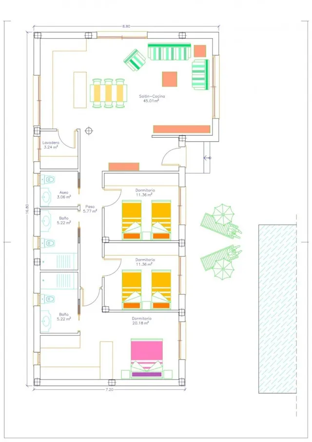 MAGNIFICA VILLA EN UNA PLANTA DE NUEVA CONSTRUCCIÓN CON PISCINA PRIVADA Y GRAN PARCELA EN CALASPARRA — 13