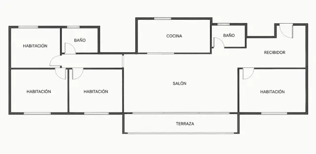 Piso en Málaga con piscina comunitaria y terraza. — 26