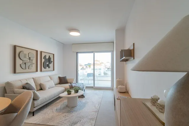 Apartamentos de 2 dormitorios con amplias zonas verdes y vistas al mar, zona Playa Flamenca — 9