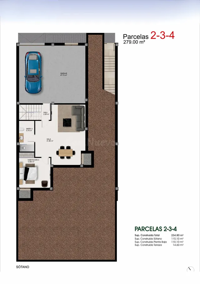 Villa 3 habitaciones 234m² en venta - Centro de la Ciudad Quesada — 4