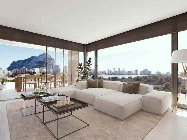 Apartamentos ático de lujo en Calpe con jardín y vistas al m - foto 2