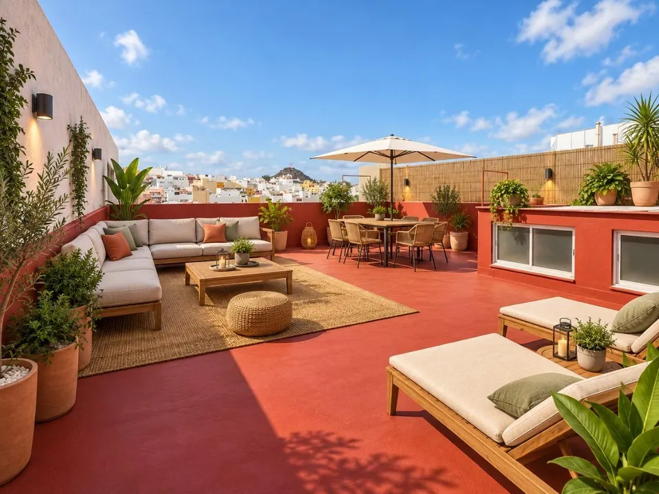 Vivienda de cuatro dormitorios con balcón en Arucas - Santidad
