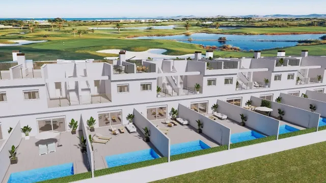 Casas adosadas de nueva construcción en primera línea de La Serena Golf en Los Alcázares — 22