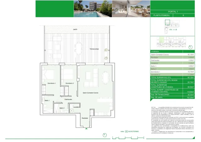 Apartamento 2 habitaciones 118m² en venta - Las Mesas — 28