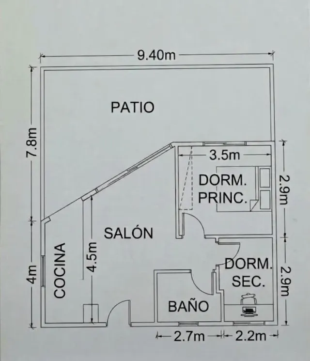 Piso en el centro de Armilla con patio privado de 66m — 28
