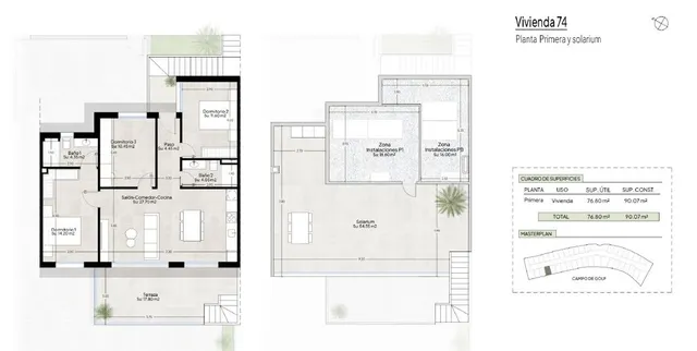 Bungalow Planta Alta 3 habitaciones 89m² en venta - CONDADO DE ALHAMA GOLF RESORT — 20