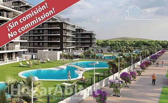 ¡Vistas al mar! Totalmente nuevo, amplio y luminoso con piscina, garaje y terraza