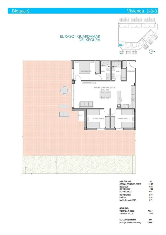 ATICO NUEVO A ESTRENAR: 3 habitaciones, 2 BAÑOS, URB. EL RAS - foto 3