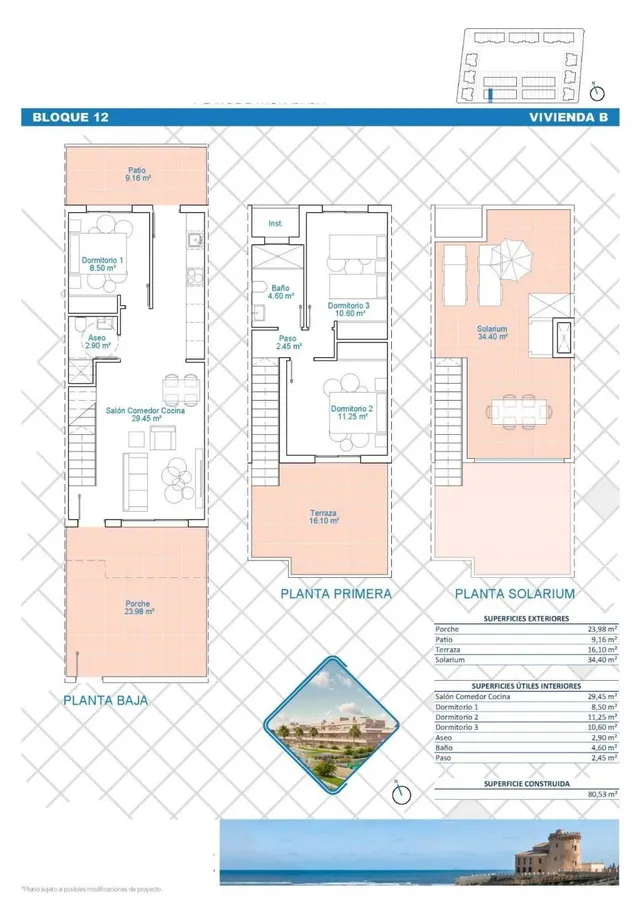 Casa 3 habitaciones 81m² en venta - Zona Pueblo — 32