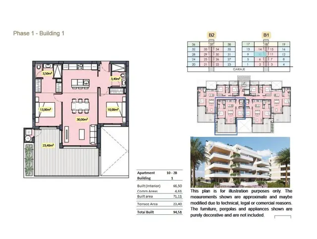 Apartamento de lujo con 2 dormitorios en venta en el Santa Rosalia Lake and Life Resort(Murcia) — 30