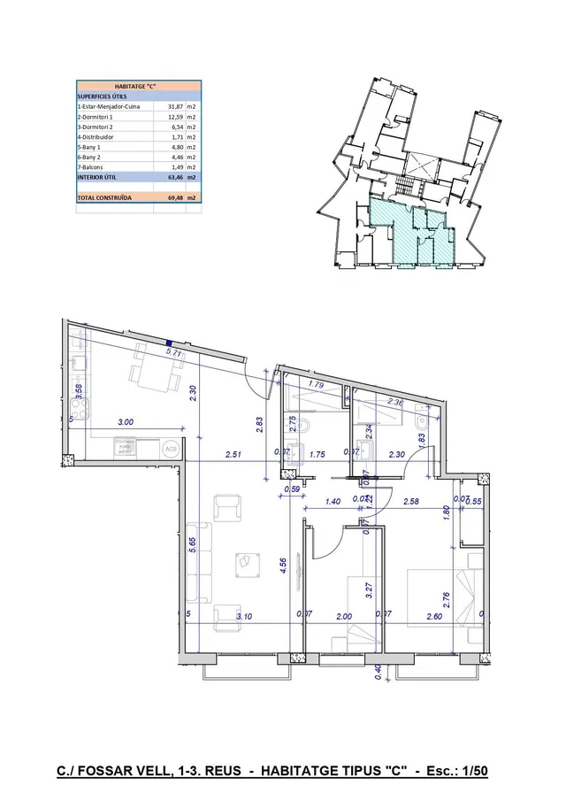 Fossar Vell Reus – Obra nueva de 12 viviendas — 7