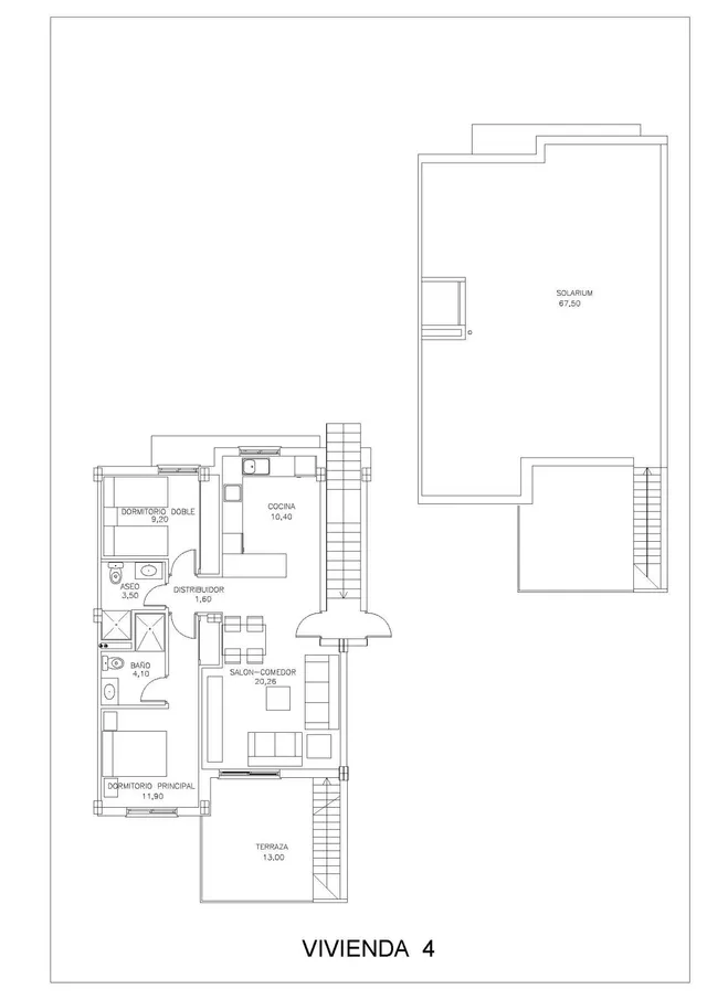 Bungalow con solarium en San Miguel de Salinas — 38