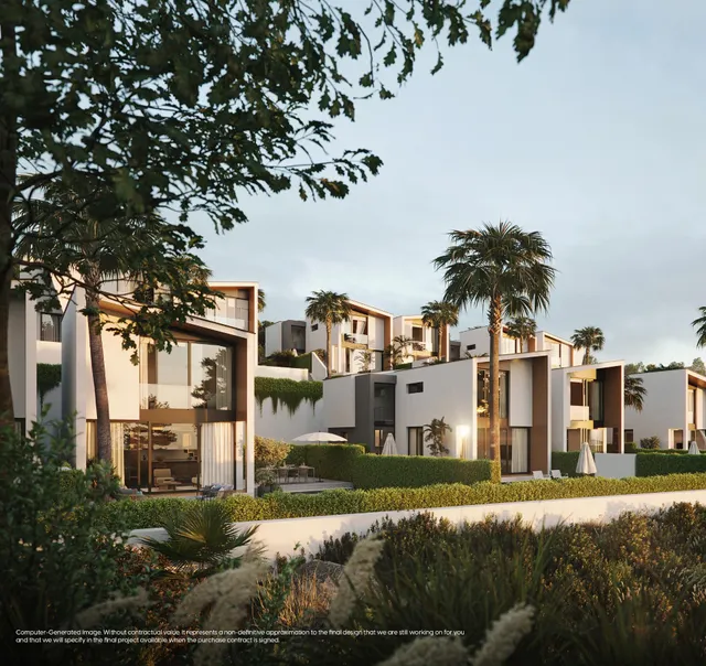 Casas modernas de 3 dormitorios con jardín privado y completas zonas comunes en Mijas Costa, Málaga — 15