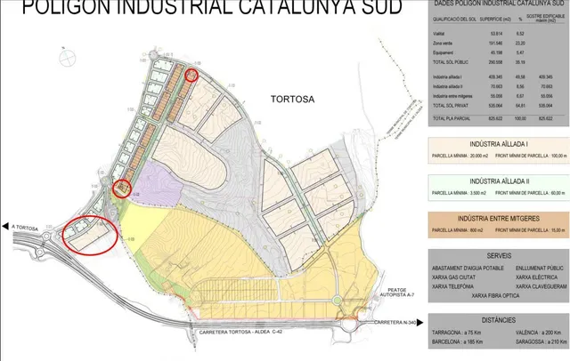 Terreno industrial 22000m² en venta - CATALUNYA SUD