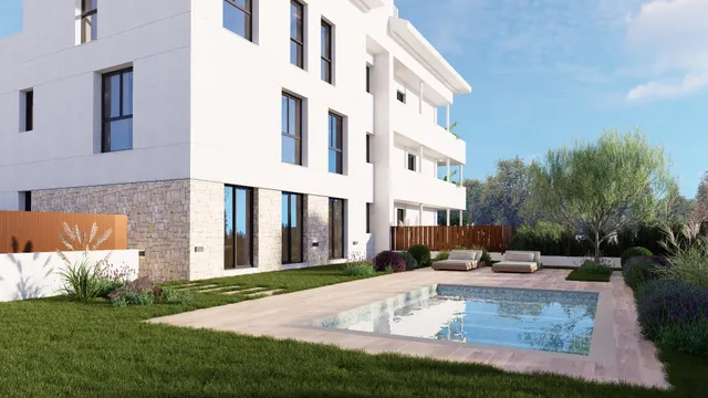 APARTAMENTOS BAJO LUJOSOS con jardín  a 2 cuadras del mar — 7