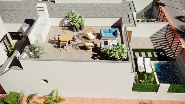 VILLAS ADOSADAS CON PISCINA PRIVADA Y CERCA DEL CAMPO DE GOLF DE RODA — 12